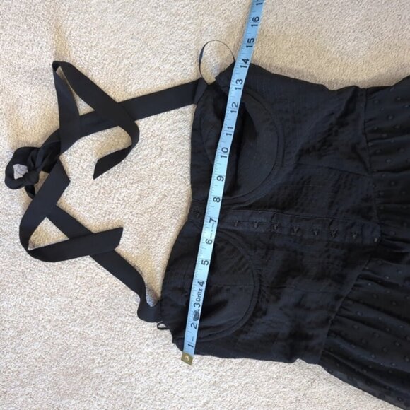 Guess Y2K Dark Fairy Whimsical Whimsigoth Swiss Dot Pin-up Halter Dress 6 - Picture 3 of 6